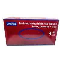 Перчатки синие Luximed S, 25 пар